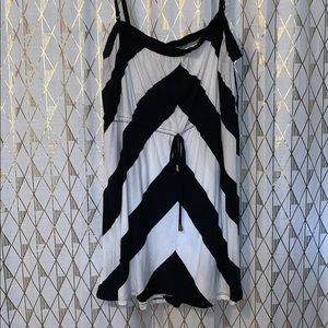 Black and white tank